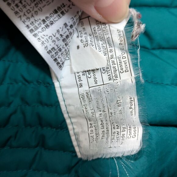 Eddie Bauer Stormdown 800 Puffer Jacket, Teal, Green Blue, Womens Small - Picture 13 of 14